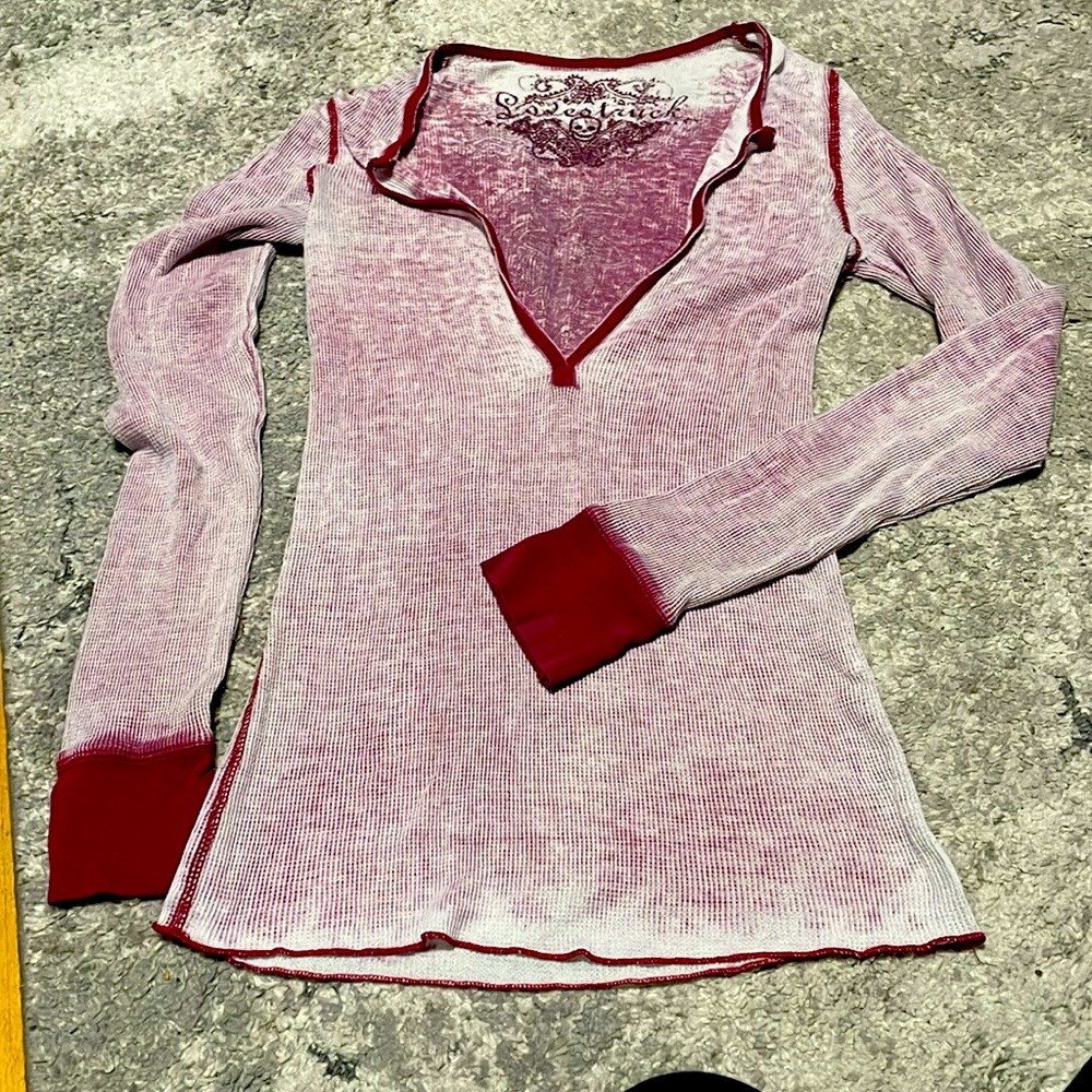 Lovestruck size L like new very low neck great for layering